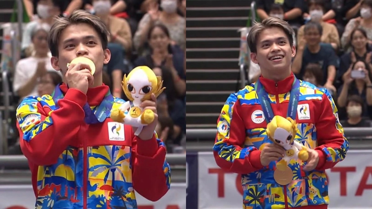 Carlos Yulo gewinnt die erste Goldmedaille für die Philippinen bei den ...