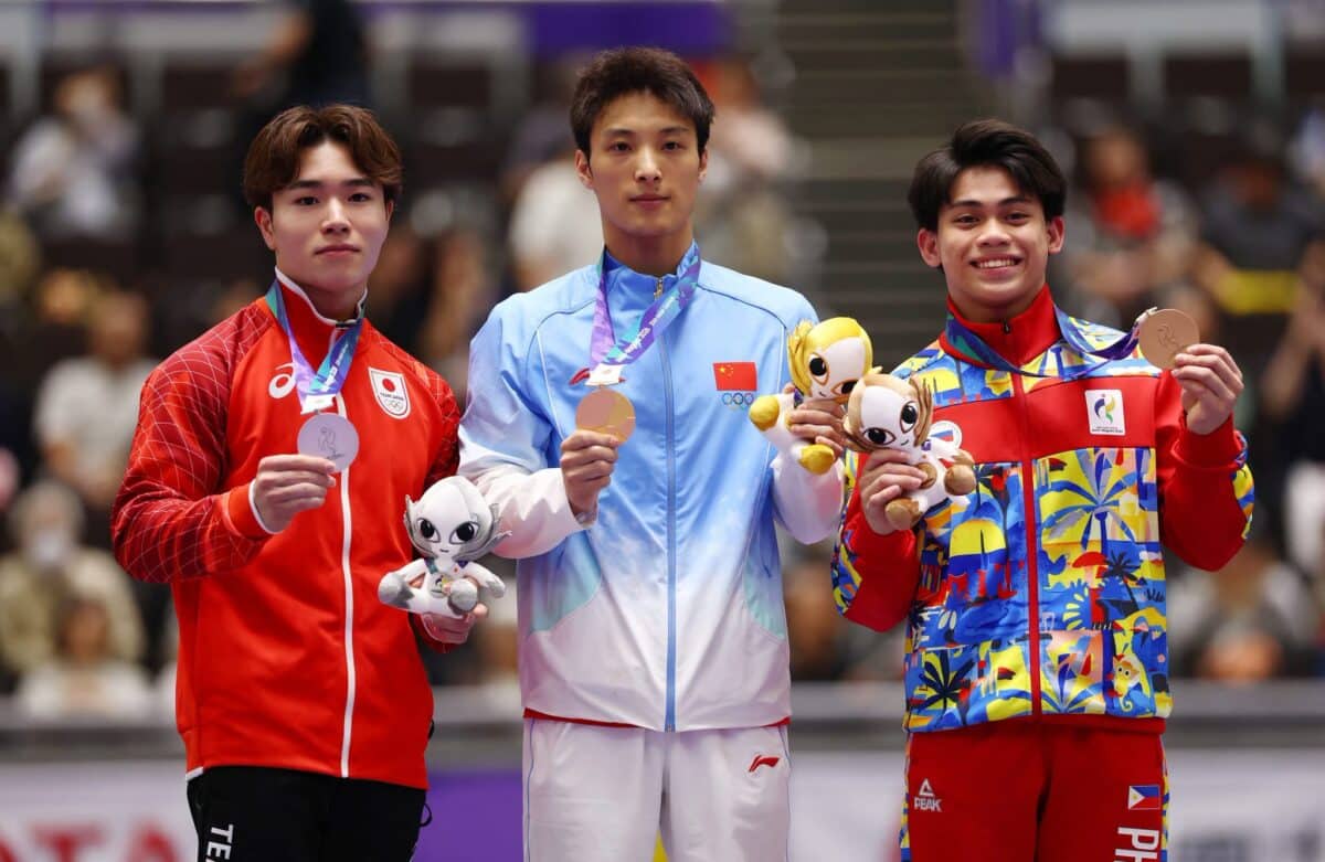 Karl Eldrew gewinnt Bronzemedaille am Reck bei den Asienspielen 2026